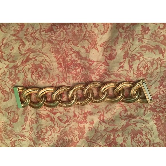 Adorable Gold Rhinestoned Bracelet - Picture 3 of 3